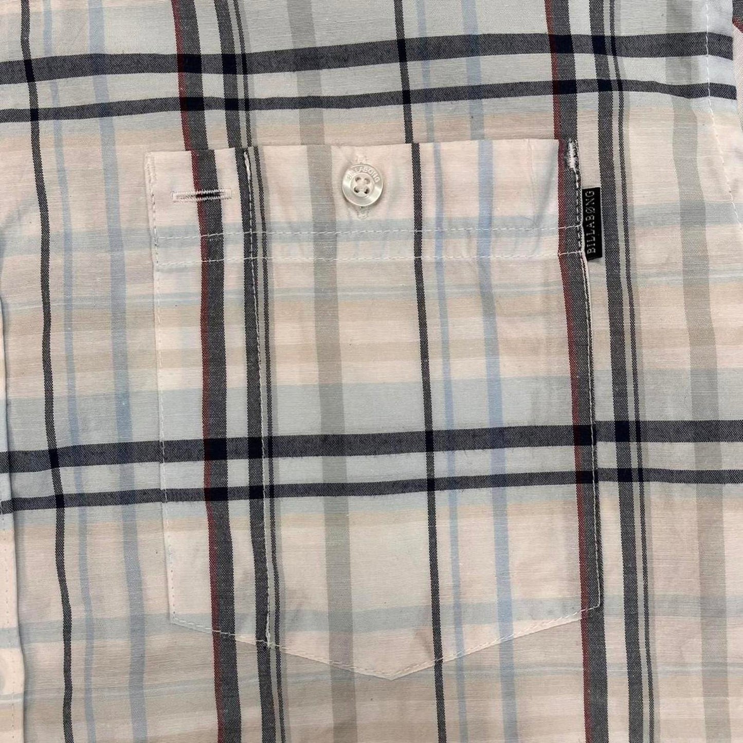 billabong short sleeved button up shirt