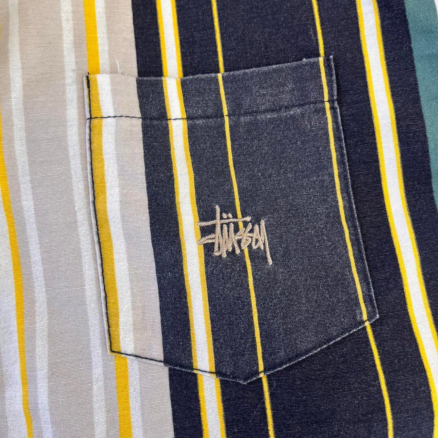stussy button up shirt