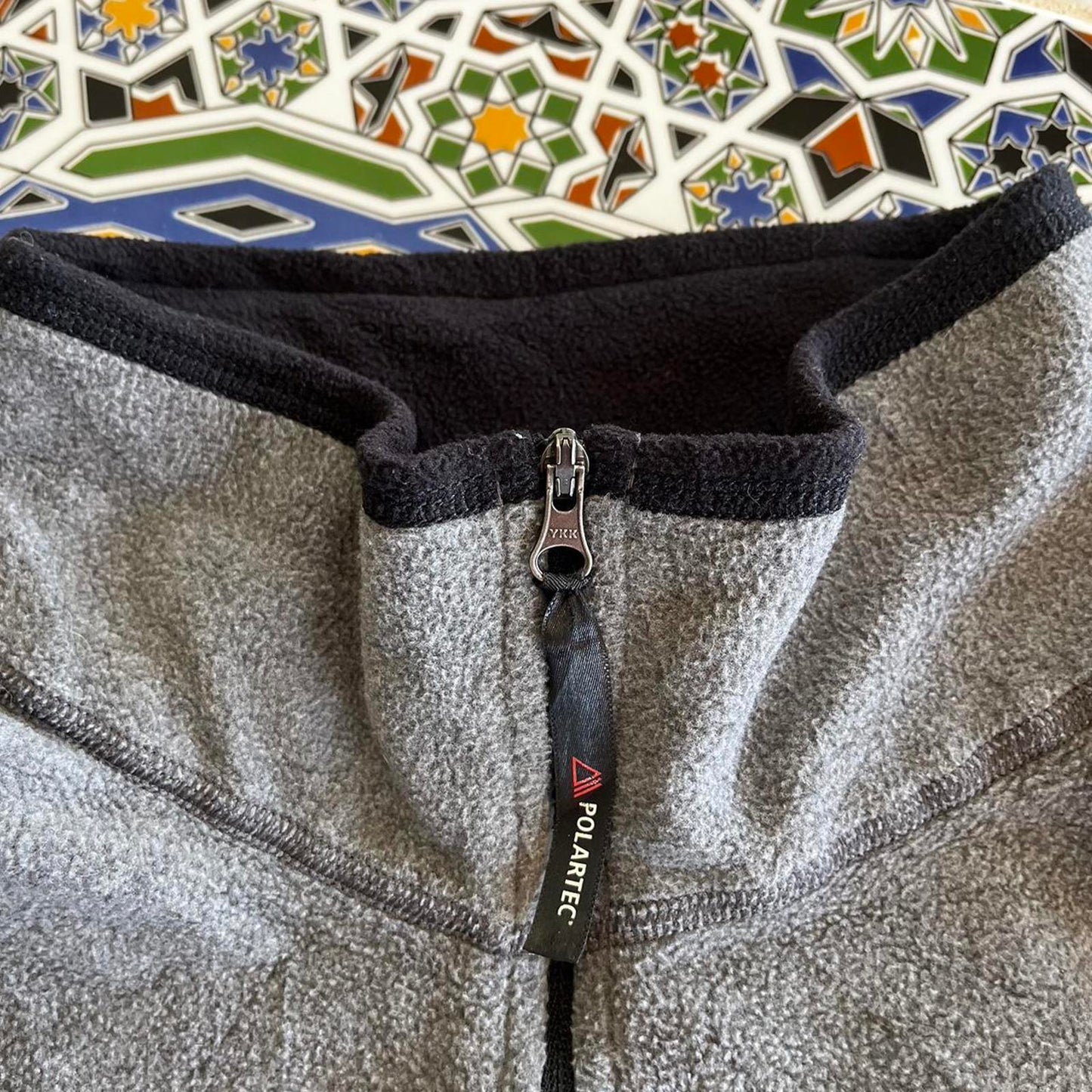 vintage fila 1/4 zip fleece sweatshirt