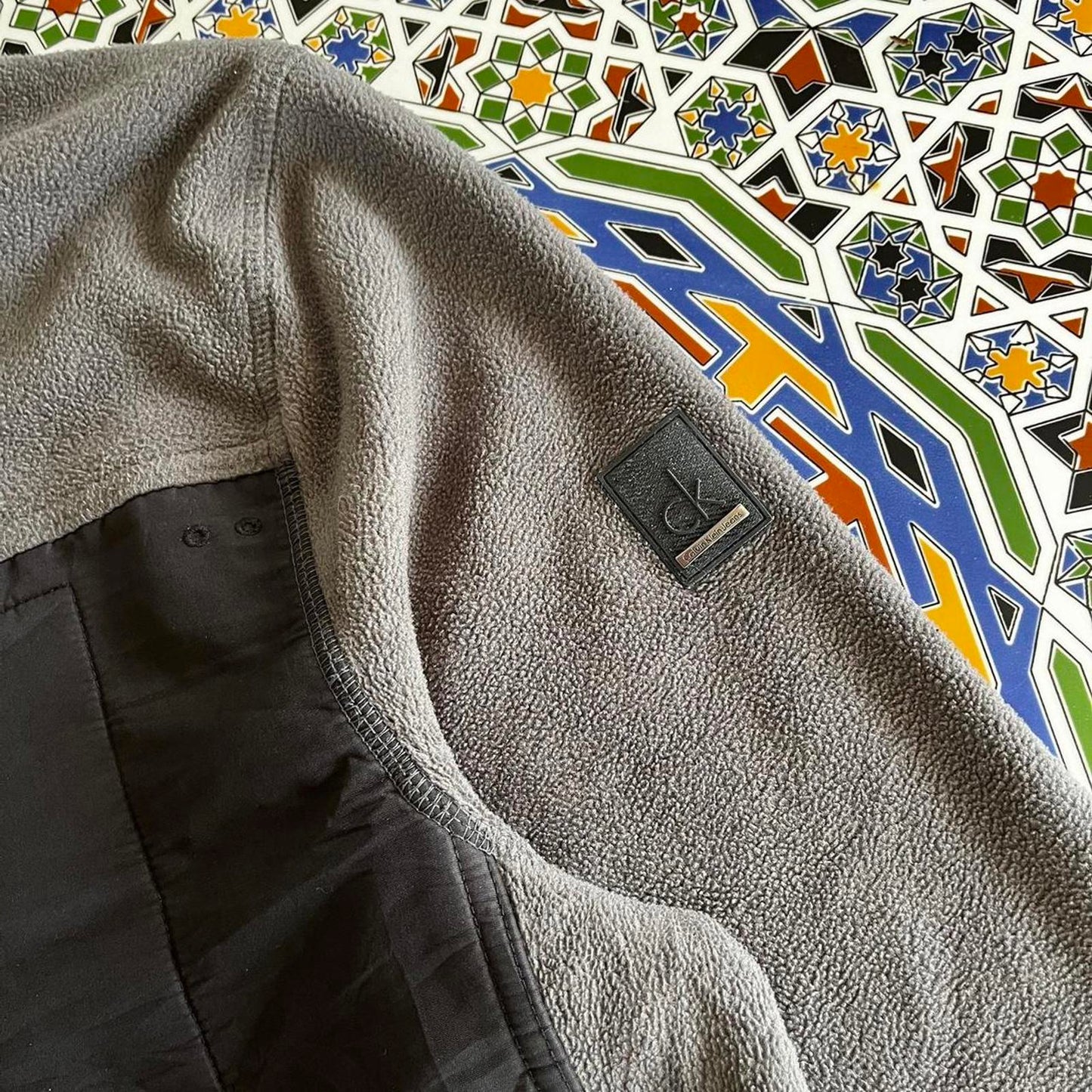 Calvin Klein fleece sweater jacket