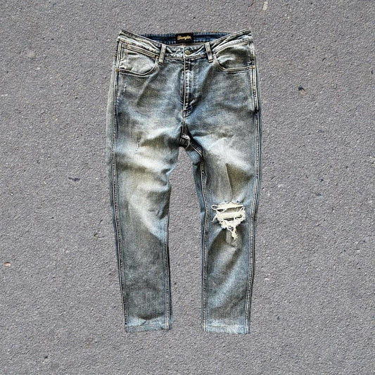 wrangler straight cut denim jeans