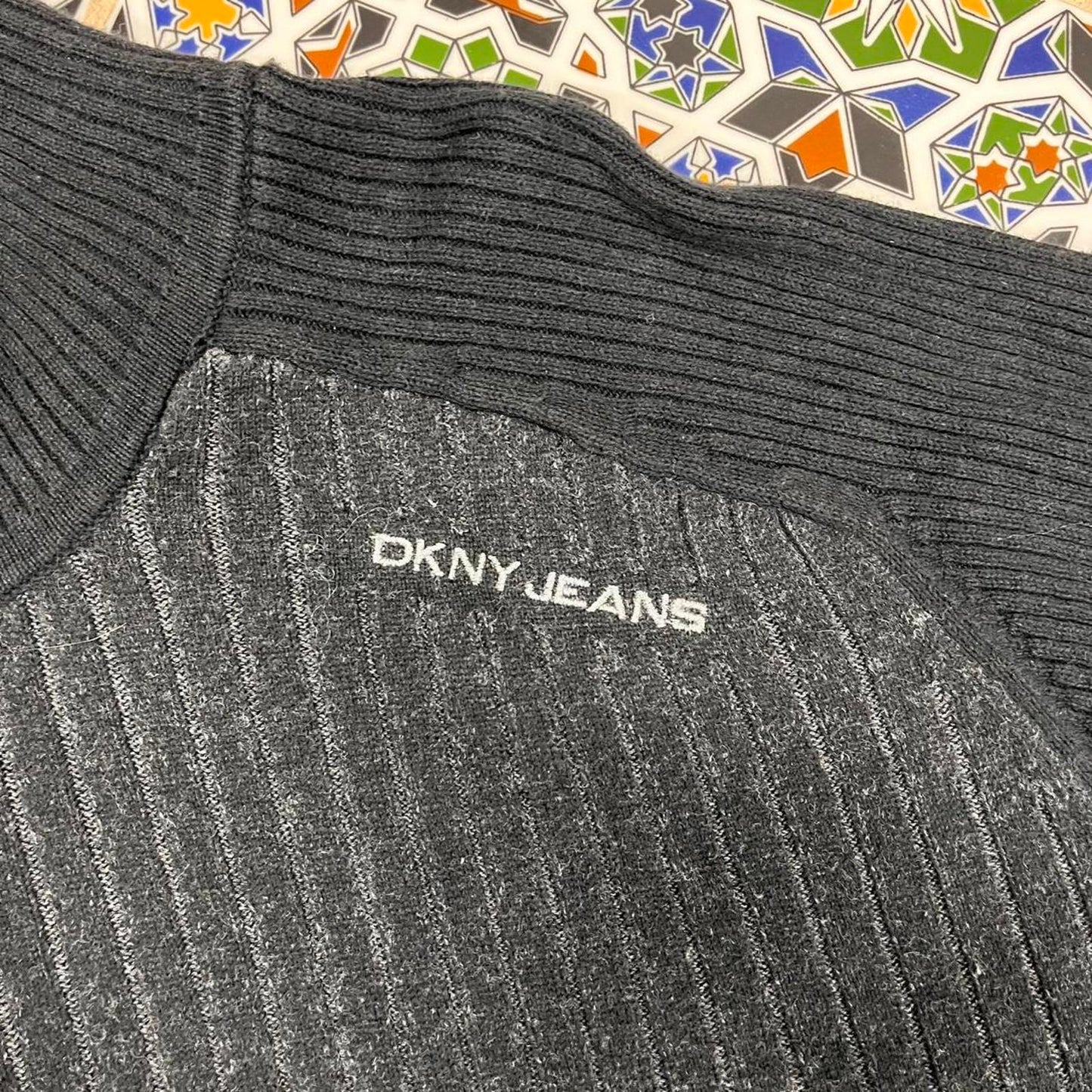 DKNY Jeans cardigan quater zip jumper
