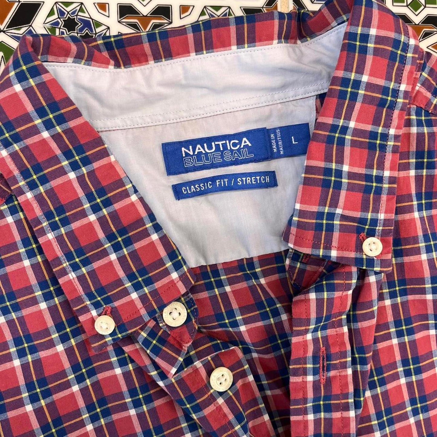 nautica blue sail button up shirt