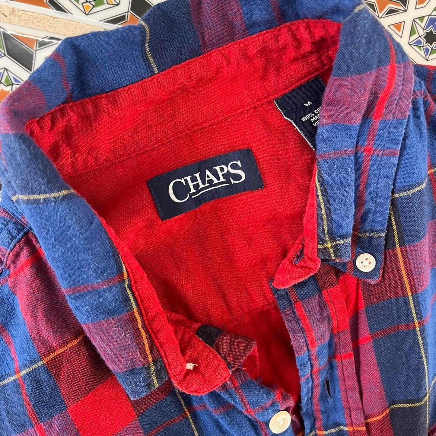 chaps button up shirt