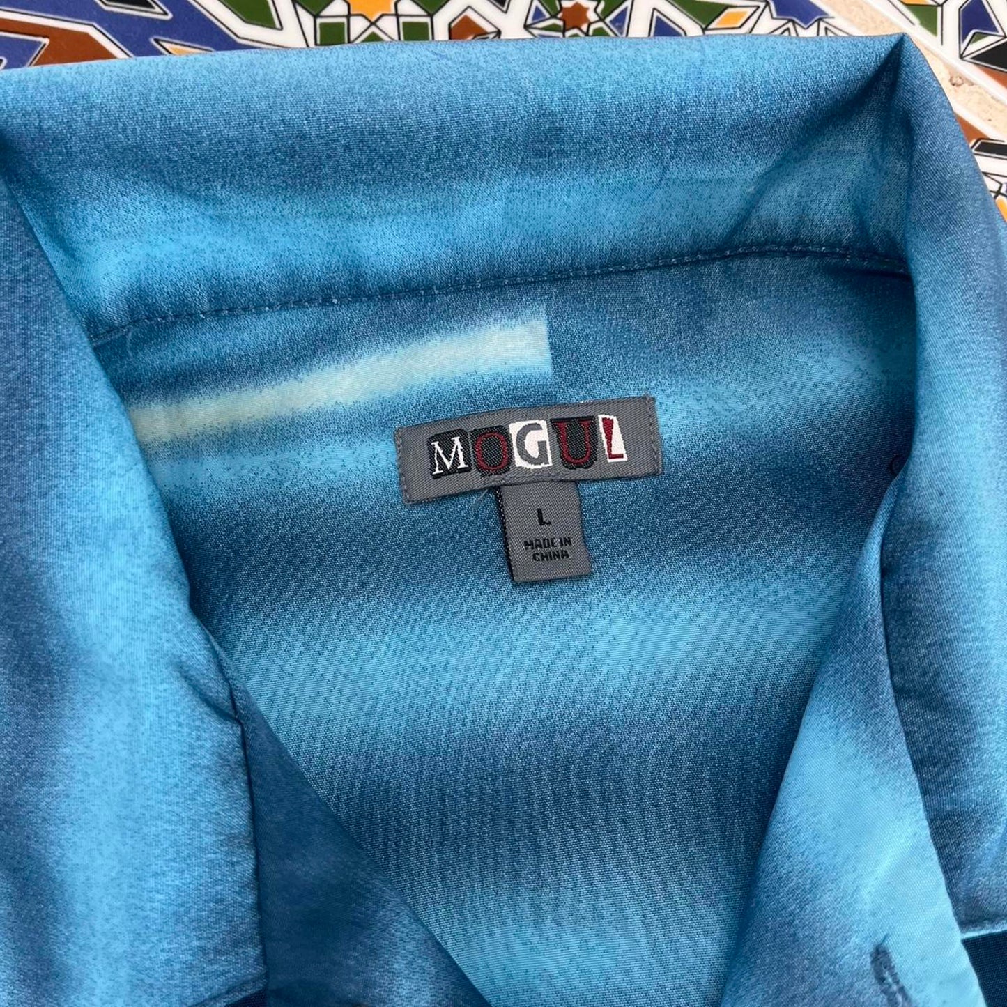 mogul short sleeved button up shirt