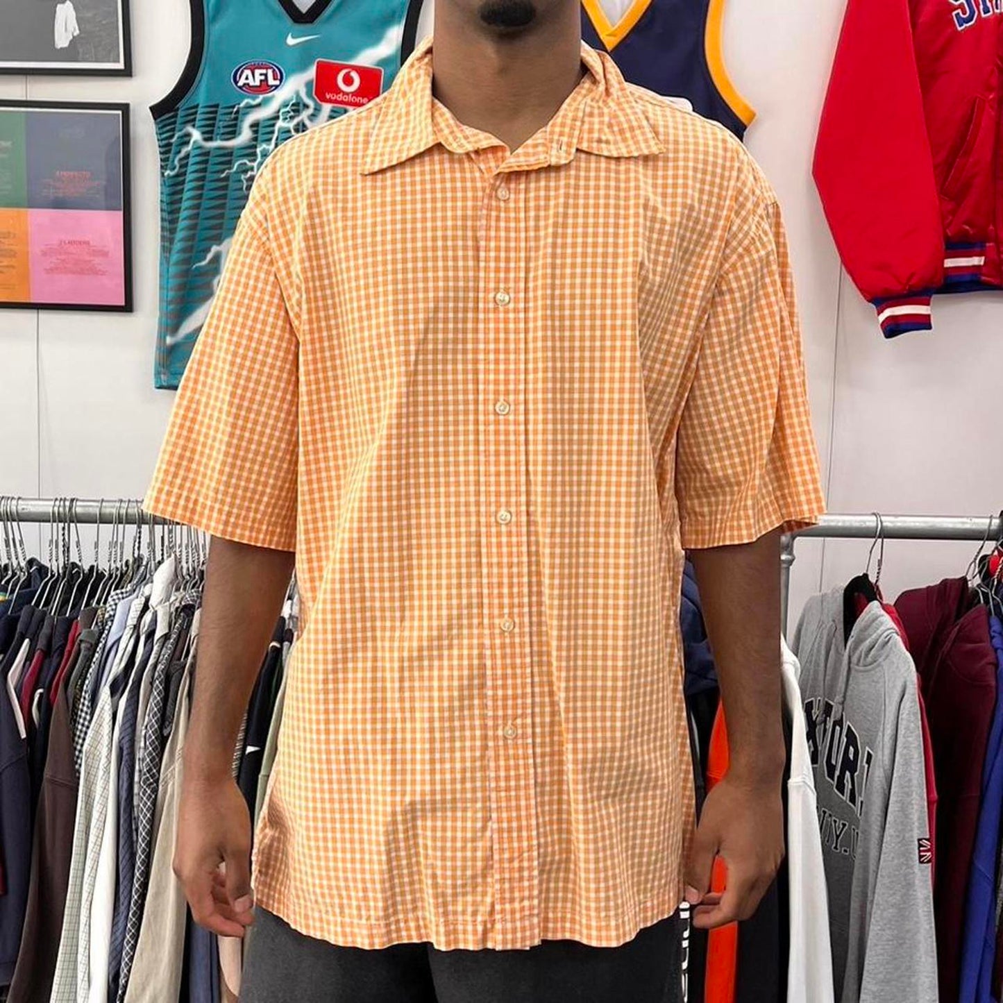 tommy hilfiger short sleeved button up shirt