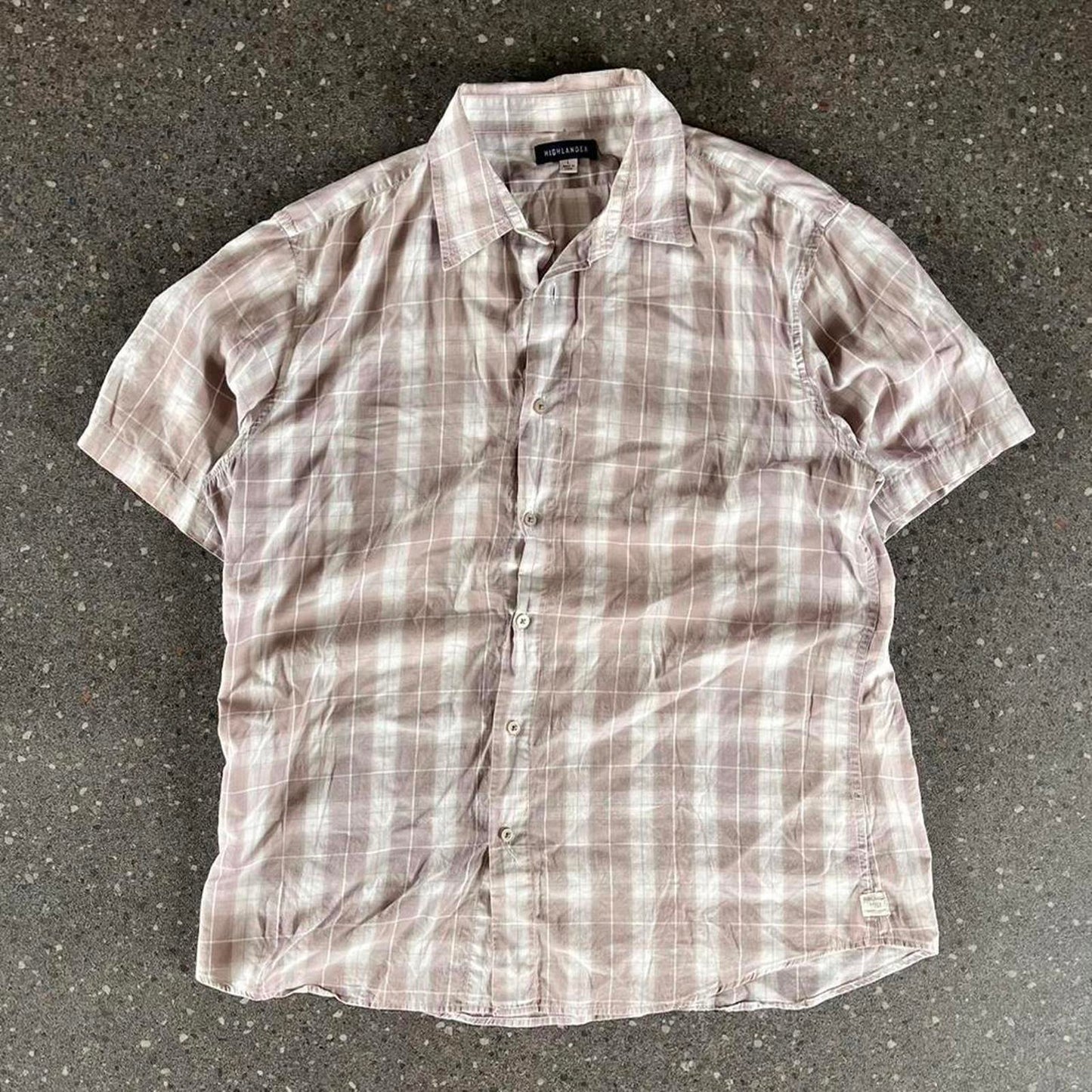 highlander short sleeved button up shirt
