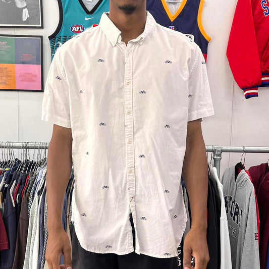 tommy hilfiger short sleeved button up shirt