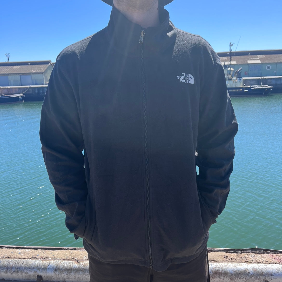 L The North Face fleece jacket