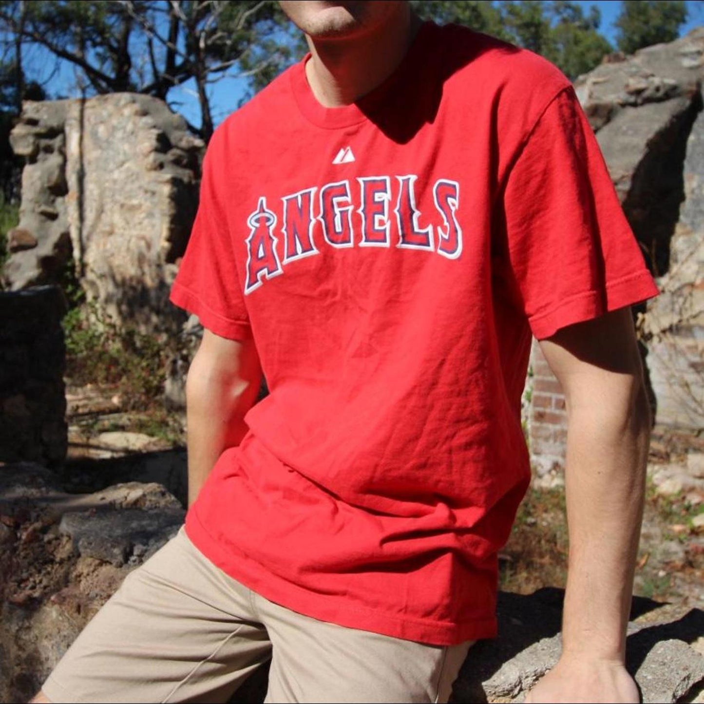 Majestic LA angels Fuentes tee