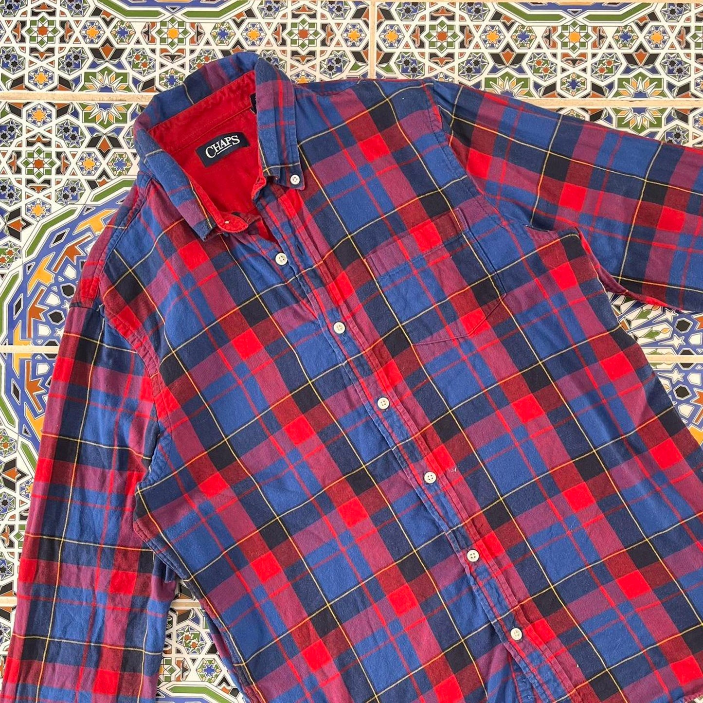 chaps button up shirt