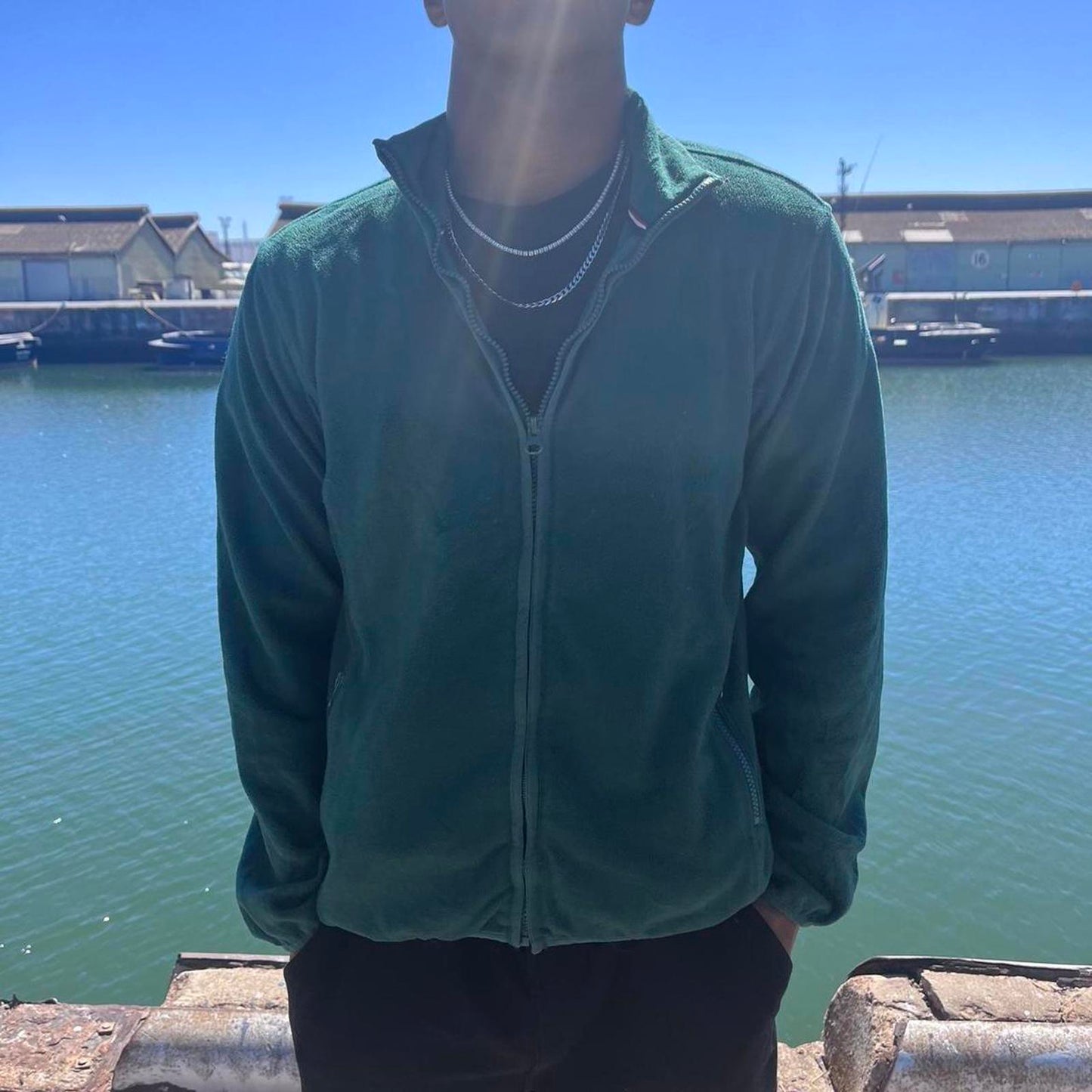 Tommy Hilfiger fleece sweater jacket