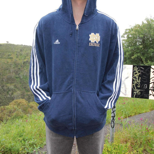 Adidas Notre Dame hoodie.