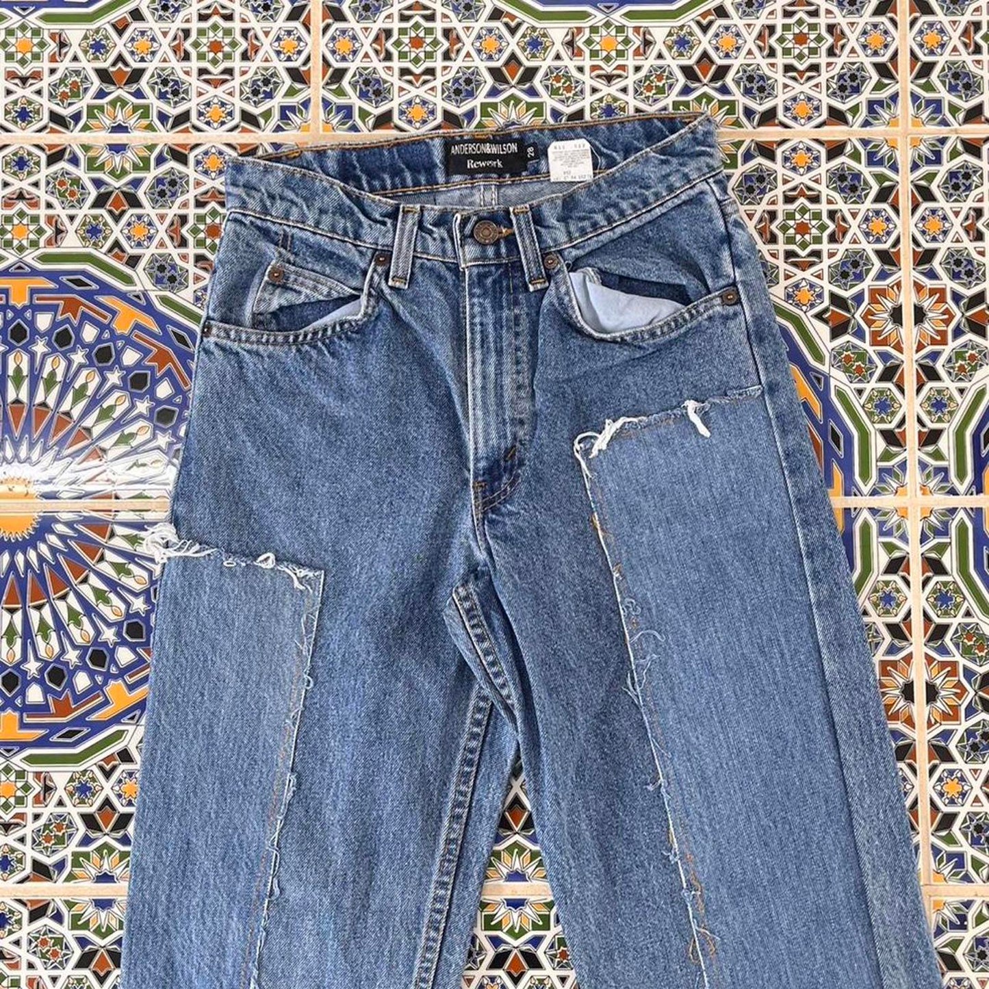 Women’s up-cycled denim jeans