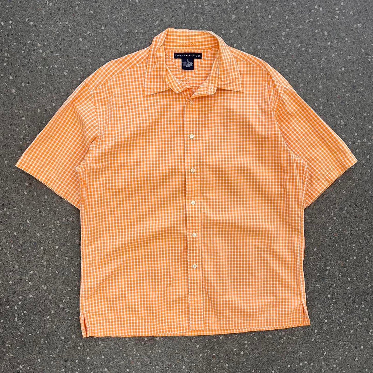 tommy hilfiger short sleeved button up shirt