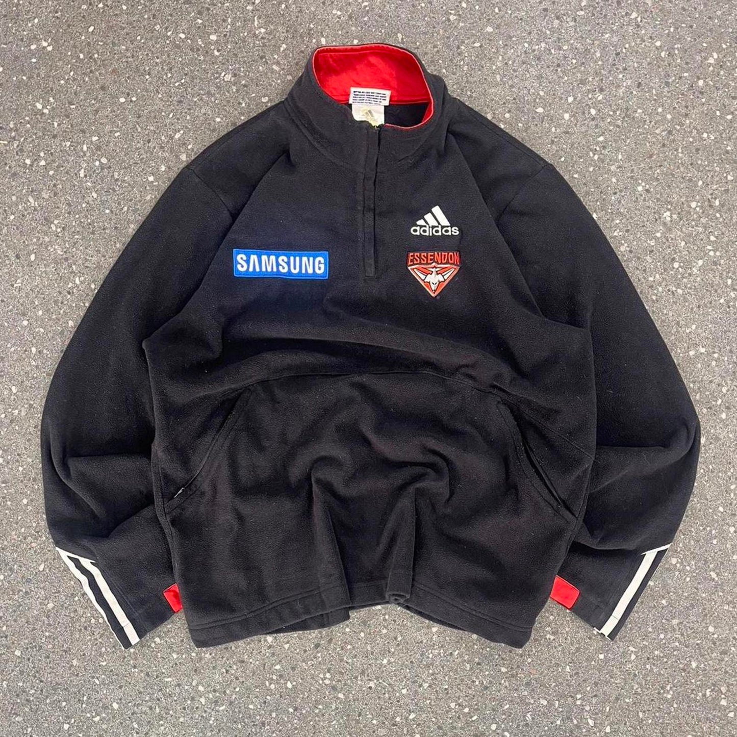 adidas Essendon quarter zip