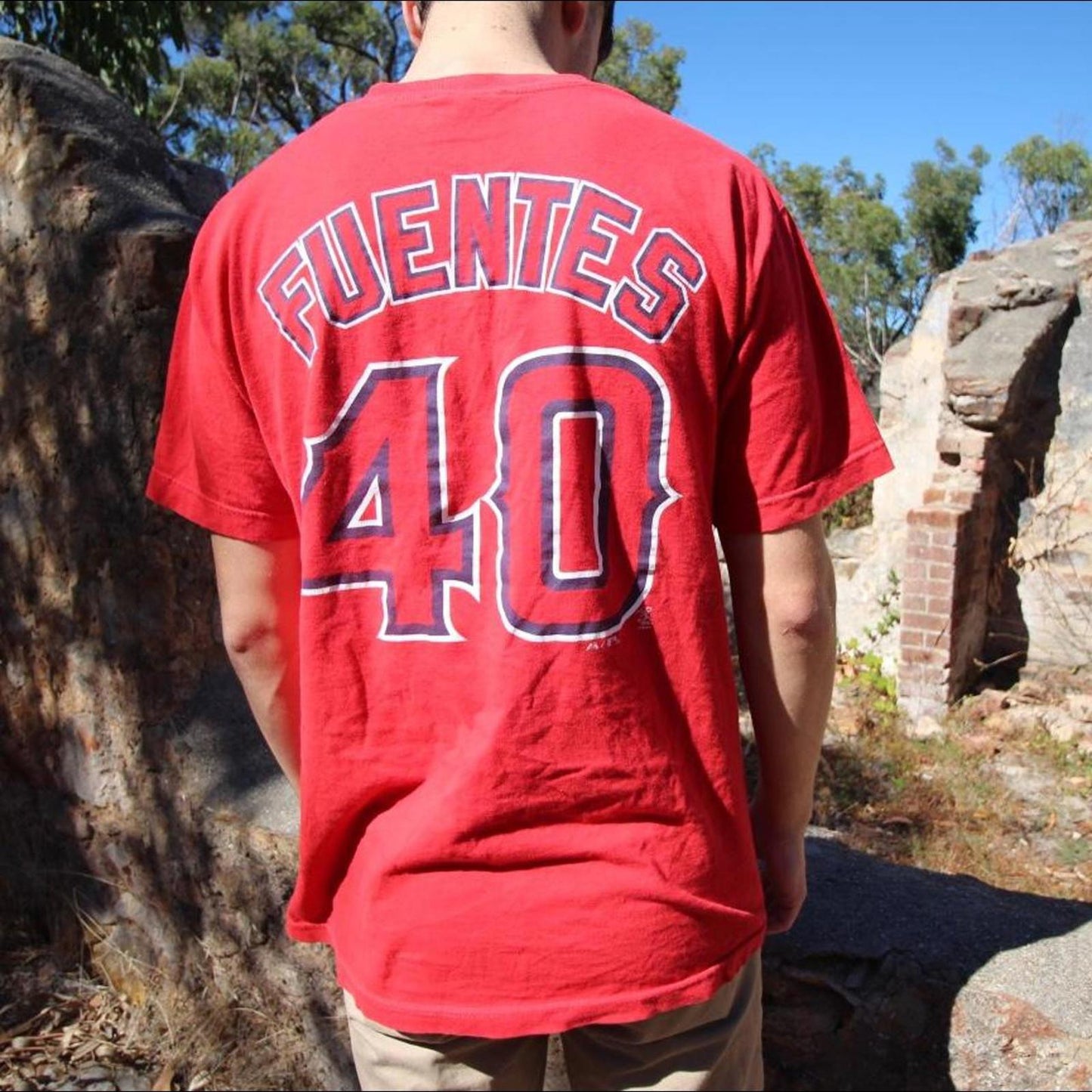 Majestic LA angels Fuentes tee