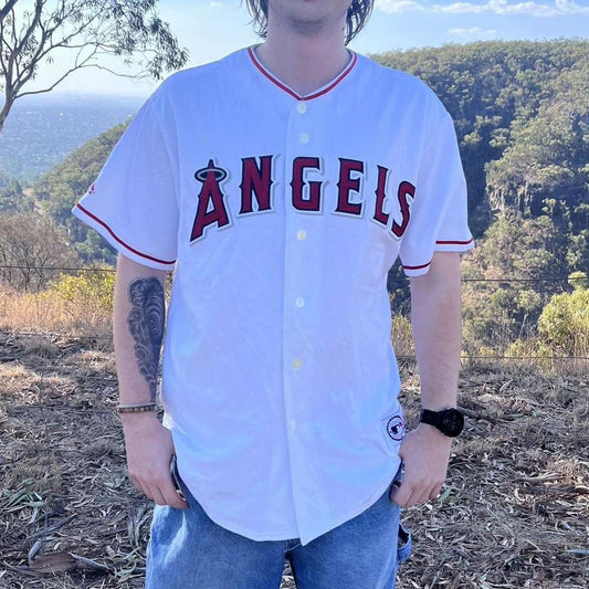 2019 Luis Garcia Los Angeles angels majestic baseball jersey
