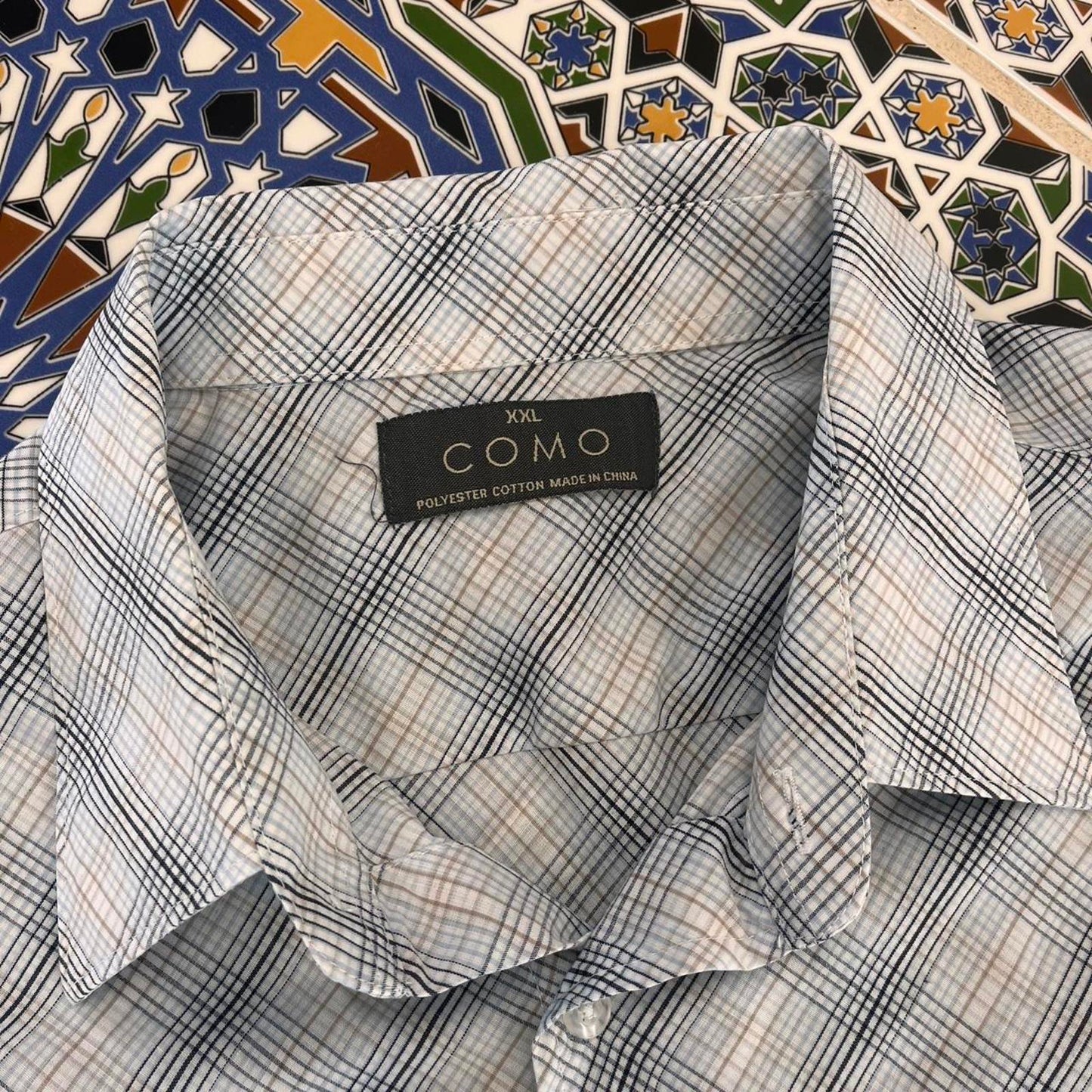 como short sleeved button up shirt