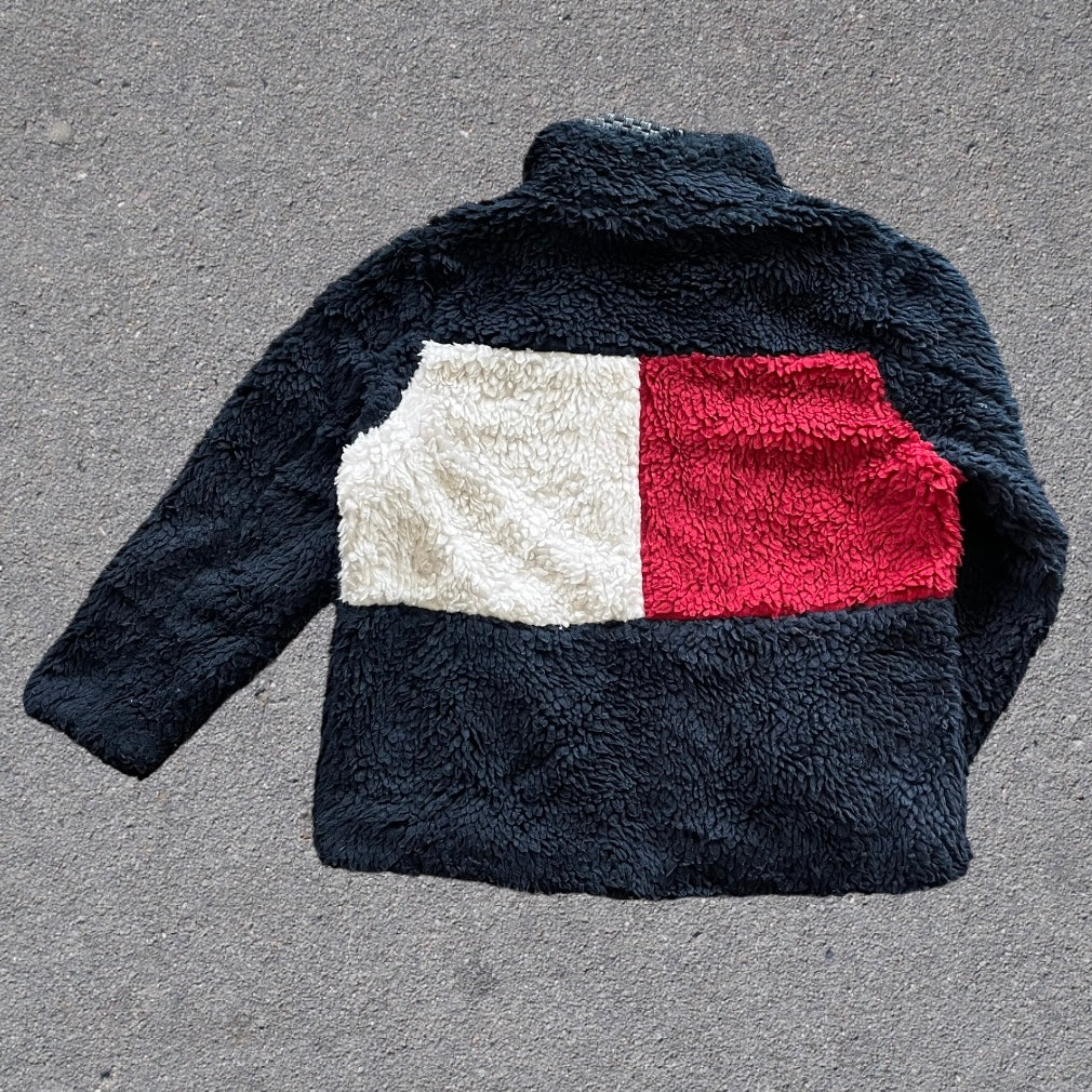 XL Tommy Hilfiger fleece sweater jacket