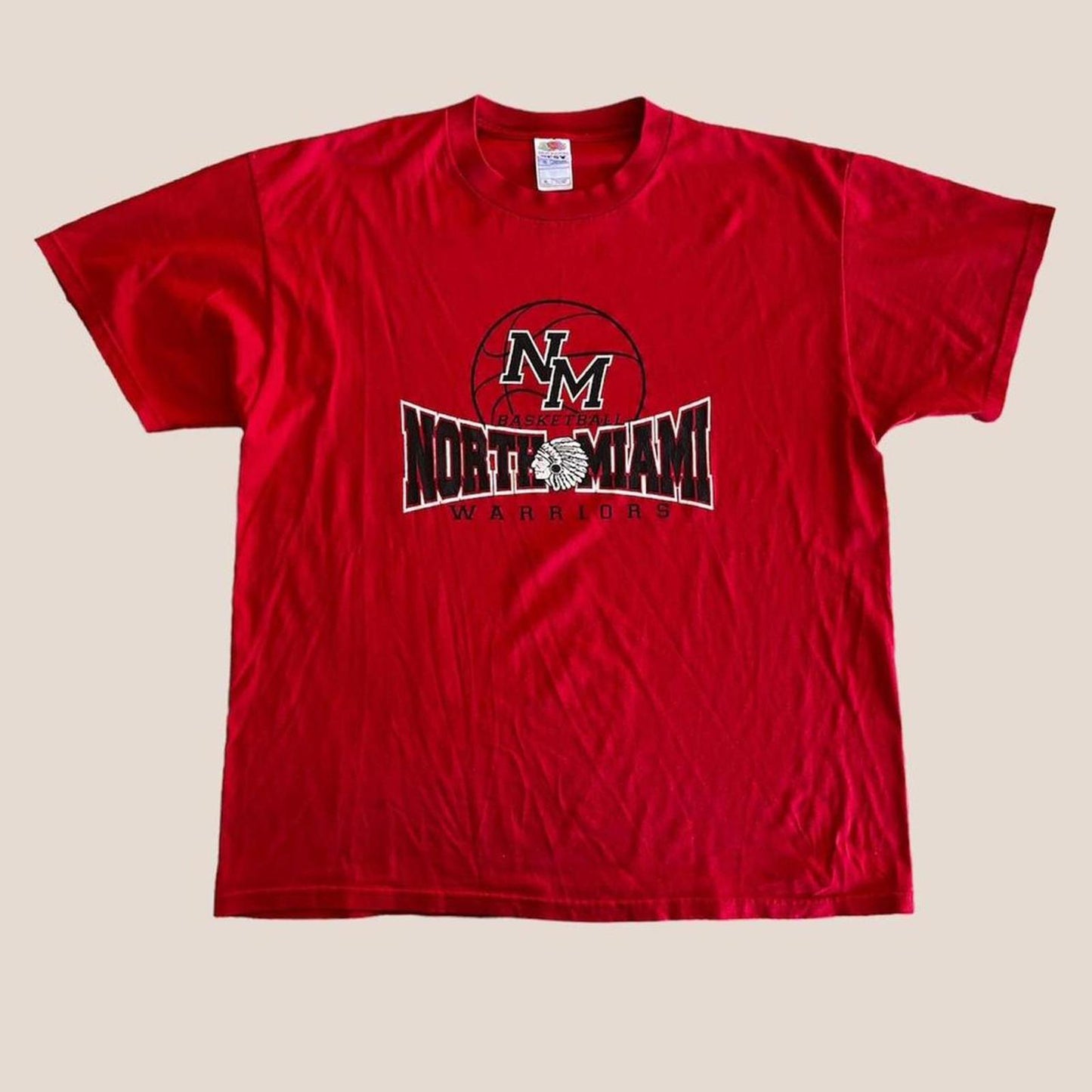 vintage north Miami warriors basketball tee