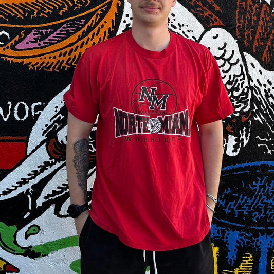 vintage north Miami warriors basketball tee