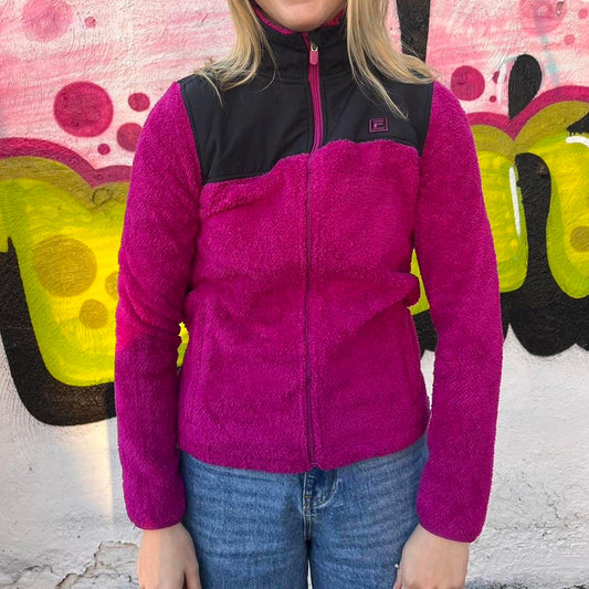 Women's fila fleece sweater jacket