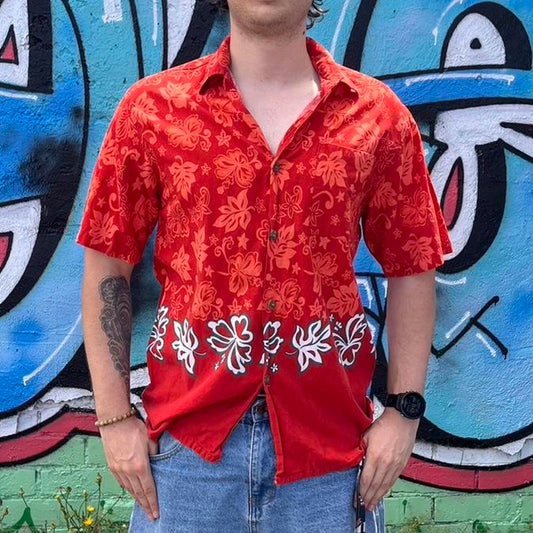 Lightening bolt button up shirt