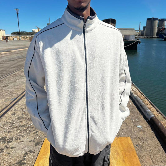 2000s timberland fleece sweater jacket