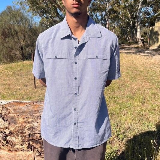 kathmandu short sleeved button up shirt