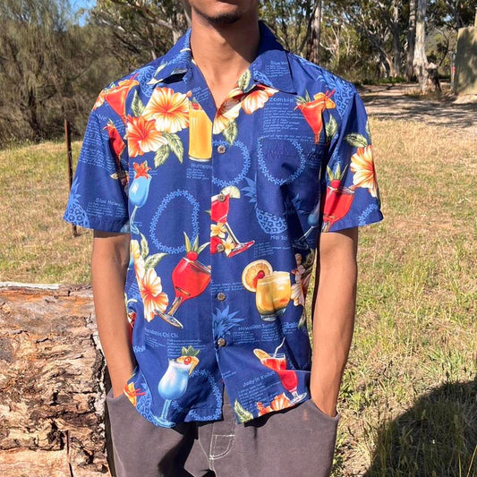 riptide loud short sleeved button up shirt