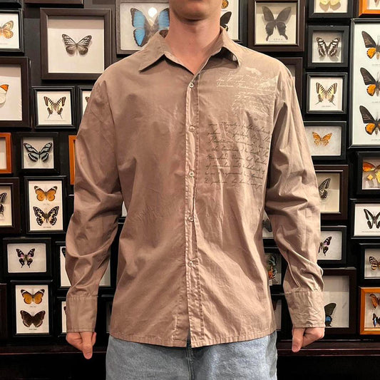 26 red button up shirt