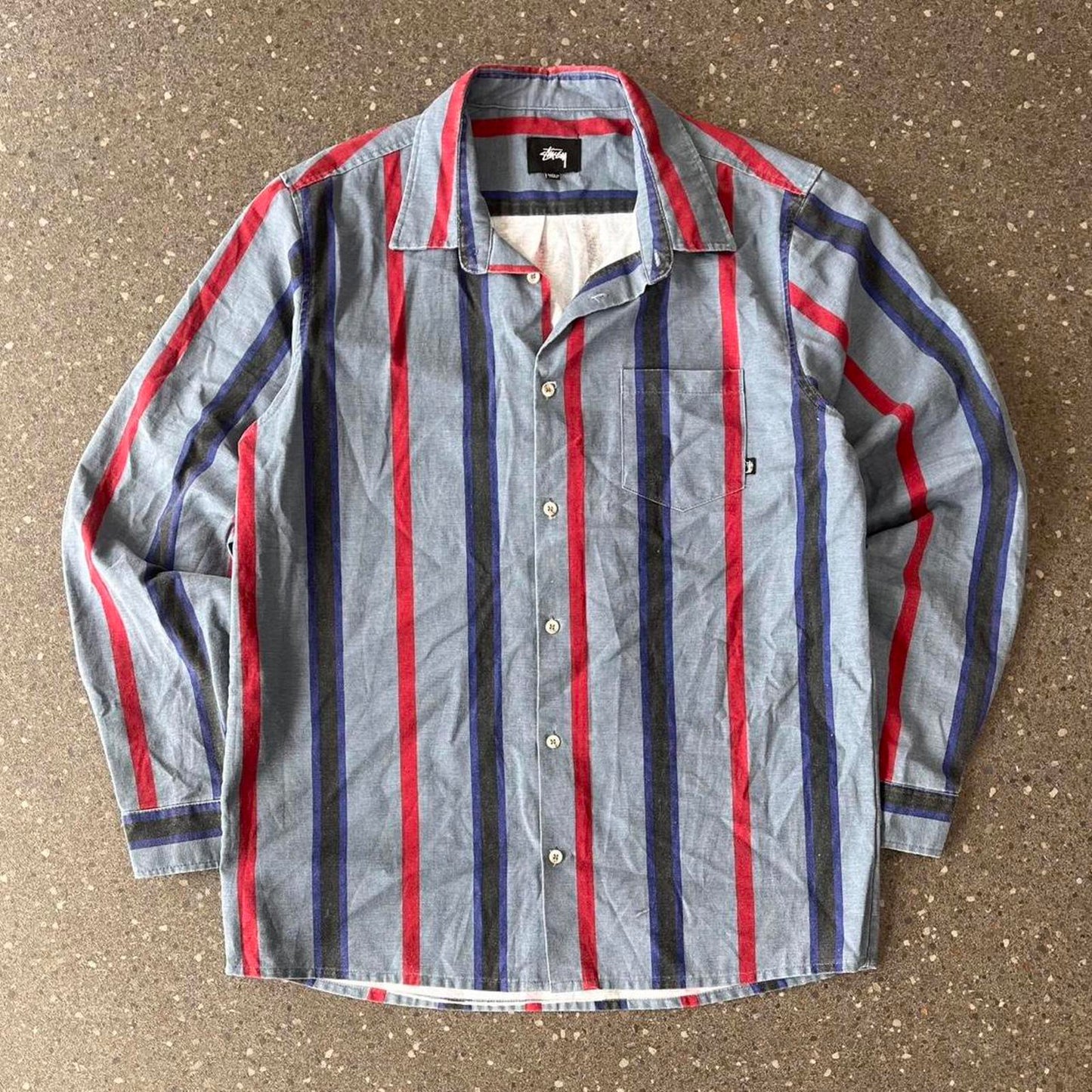 stussy button up shirt