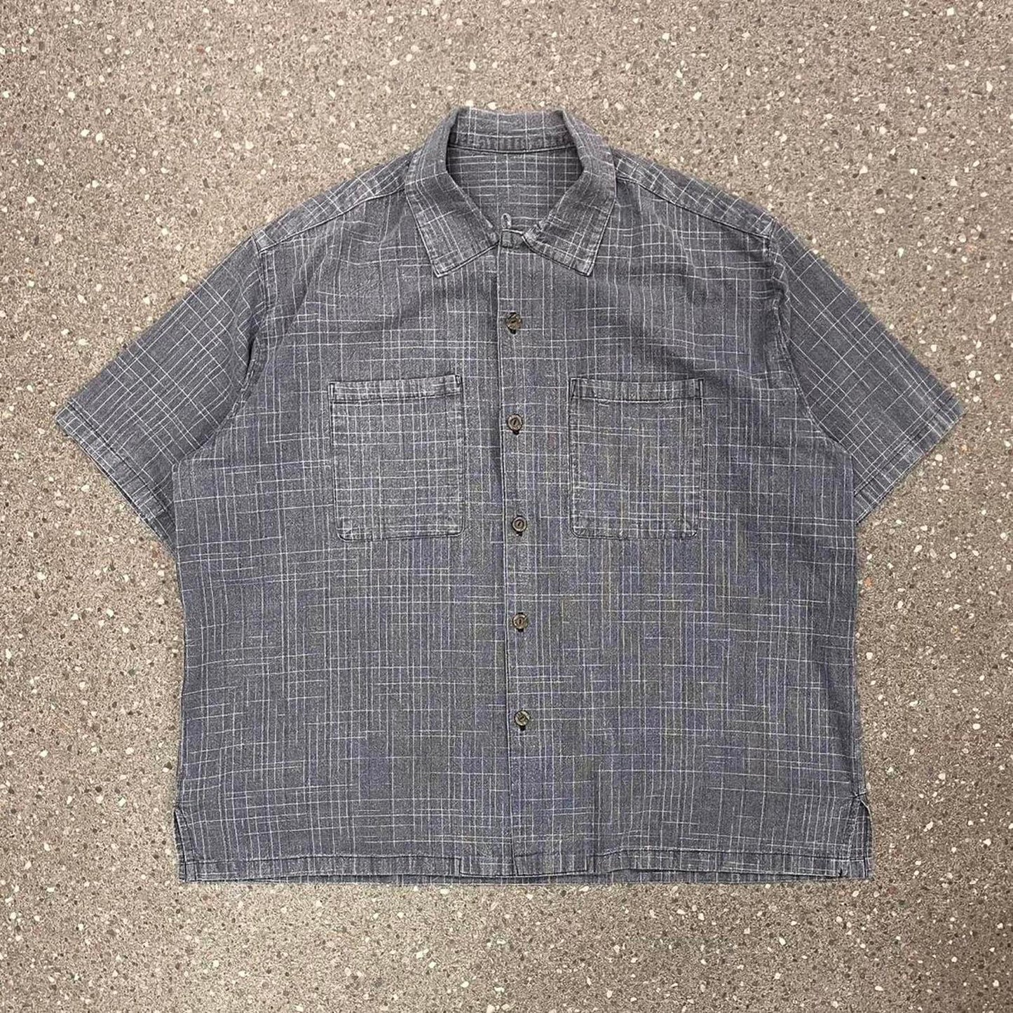 vintage short sleeved button up shirt