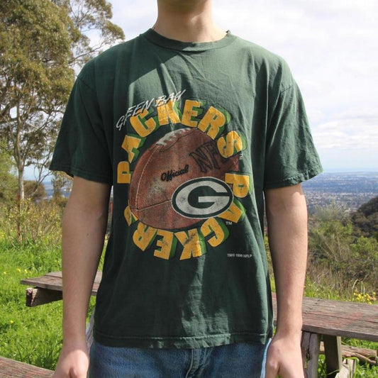 Vintage logo 7 Green Bay packers tee