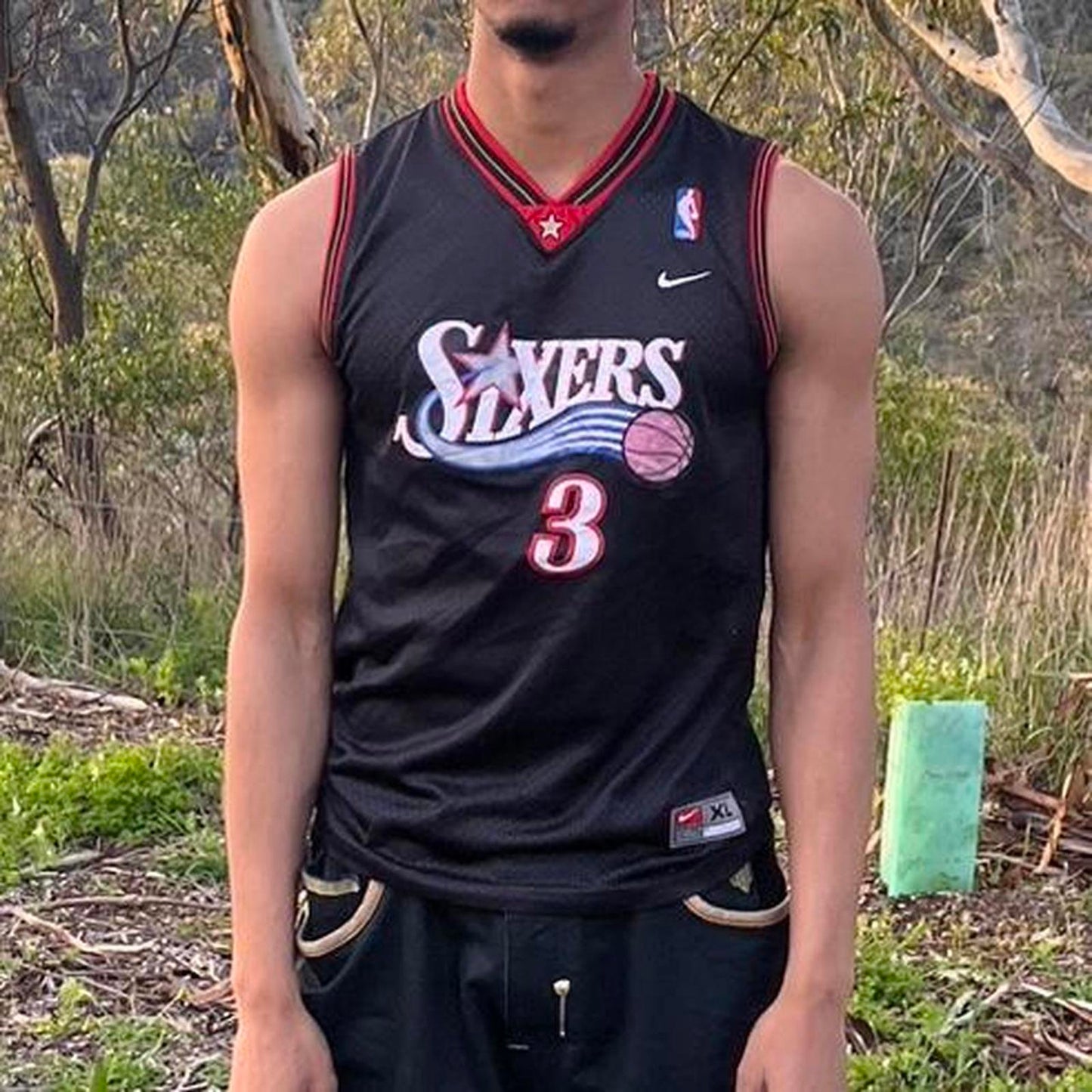 nike allan iverson philadelphia 76ers jersey