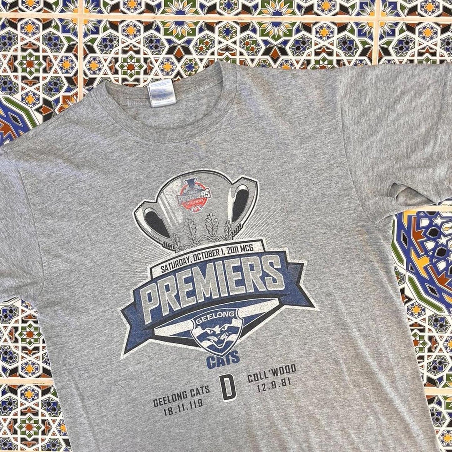 2011 Geelong premiership tshirt
