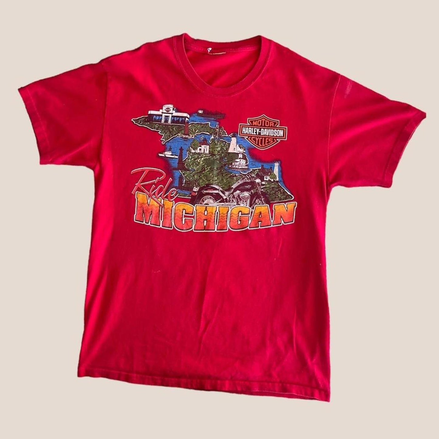 Ride Michigan Harley Davidson tee