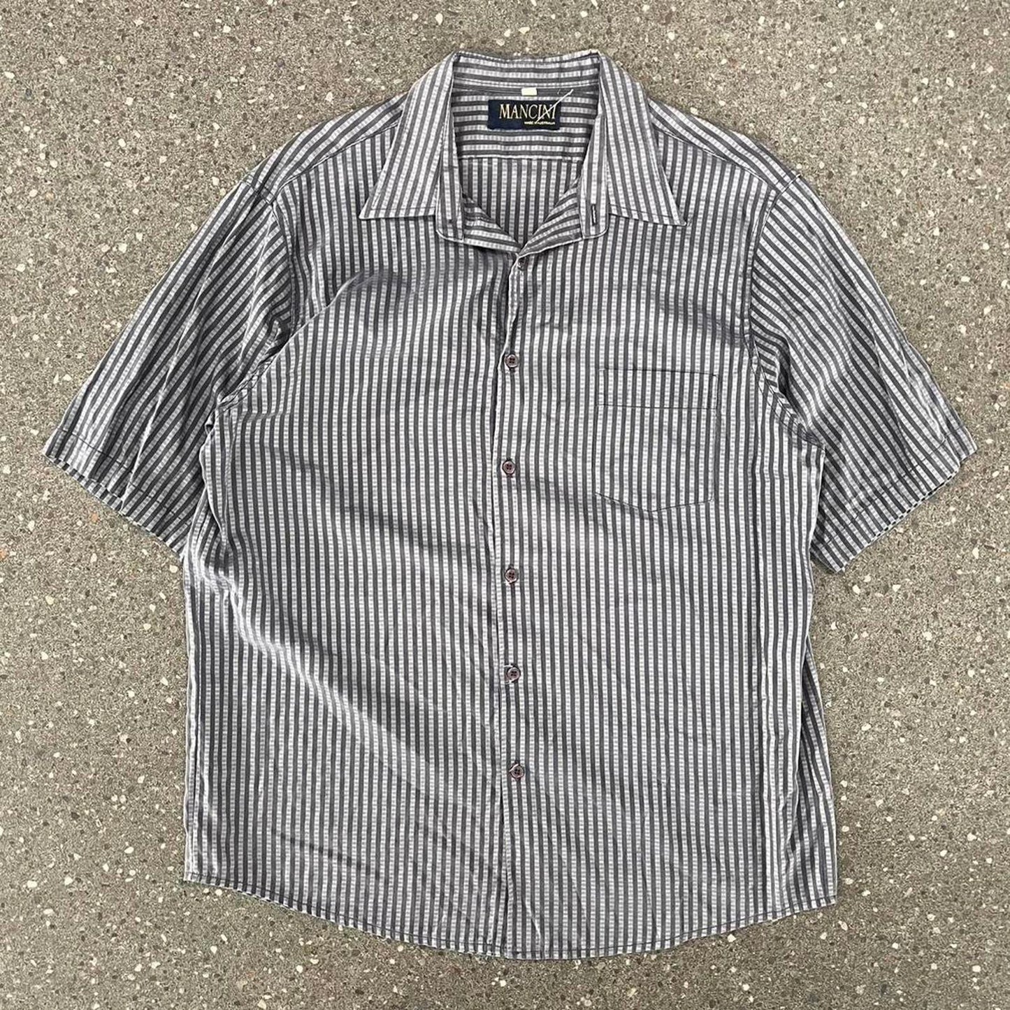 mancini short sleeved button up shirt