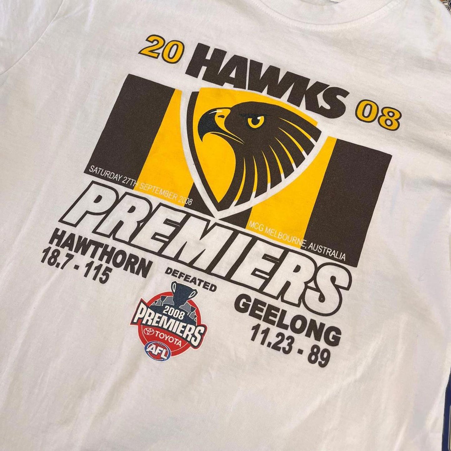 2008 hawthorn premiership tshirt