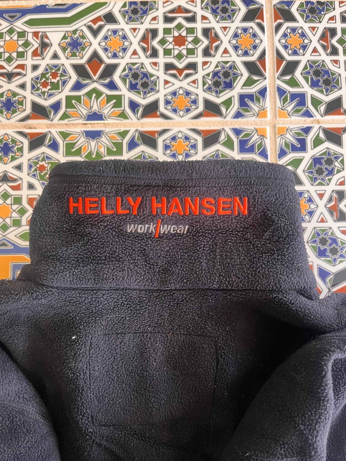 M Helly Hansen workwear fleece sweater jacket