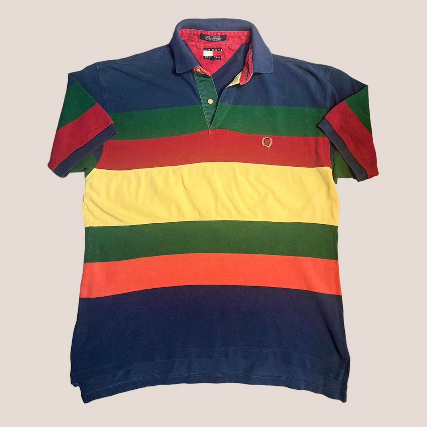 Vintage Tommy Hilfiger colour block polo
