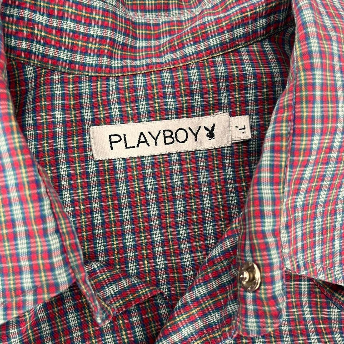 playboy short sleeved button up shirt