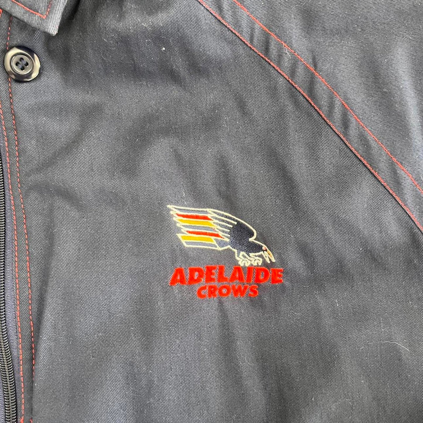 Vintage vivid reversible Adelaide crows fleece jacket