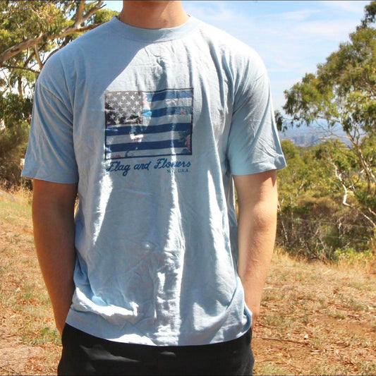 Flags and flowers New York tourist tee