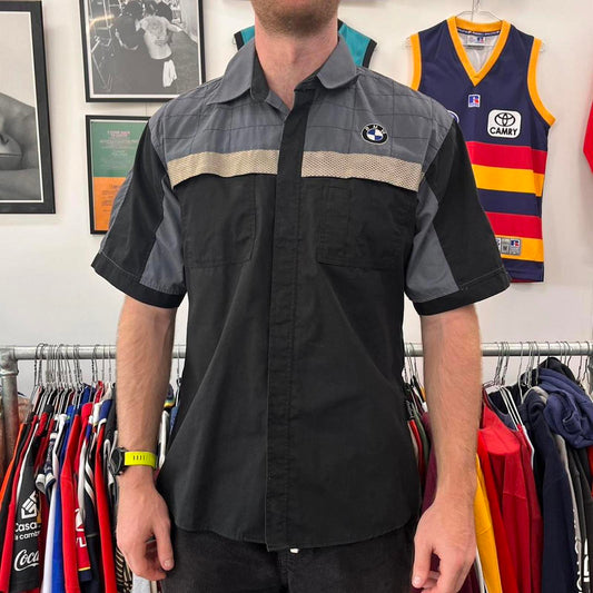 BMW short sleeved button up workshop shirt