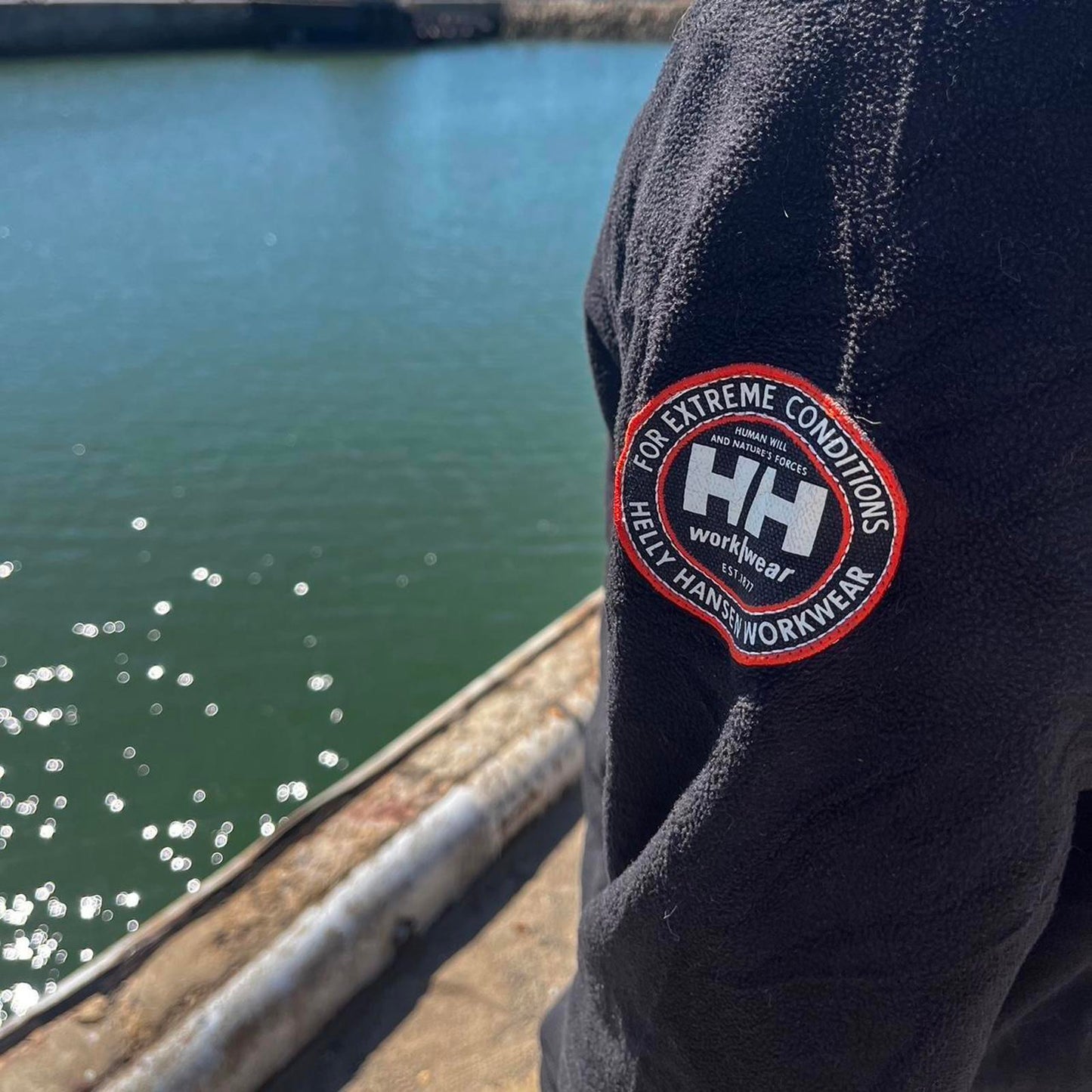 Helly Hansen workwear fleece sweater jacket