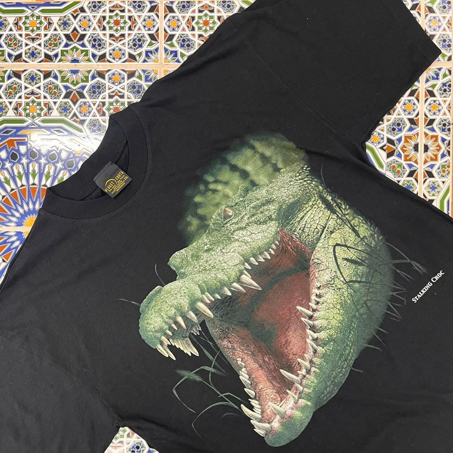 planet earth croc tshirt