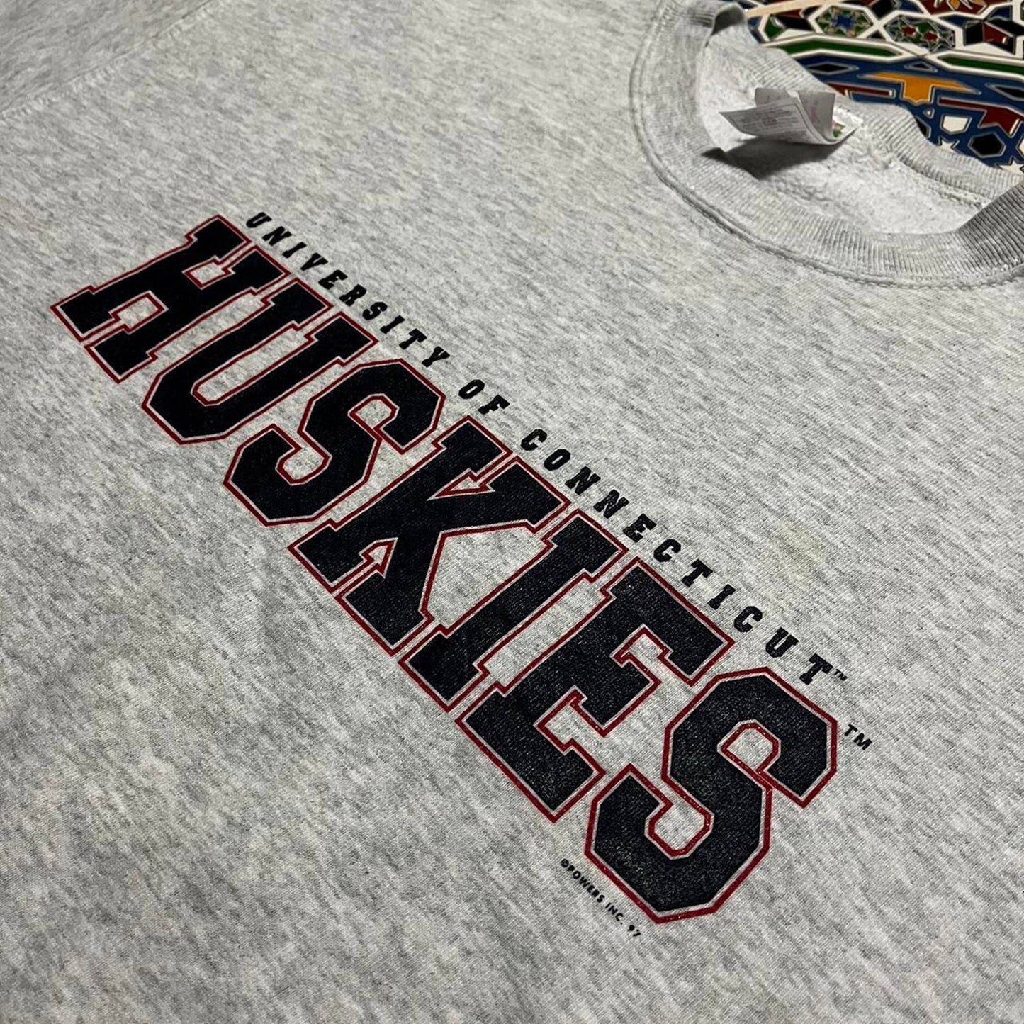 1997 powers University of Connecticut huskies crewneck sweatshirt