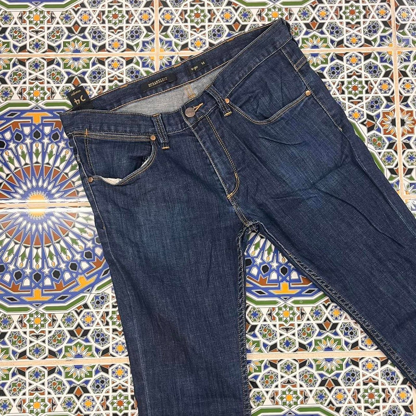 wrangler stranglers denim jeans